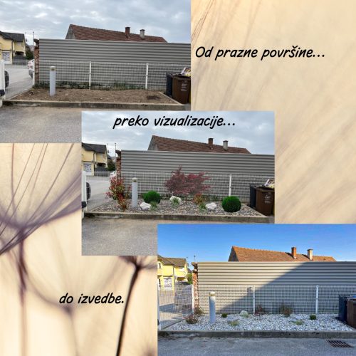 Uređenje površine sa ukrasnim biljem
