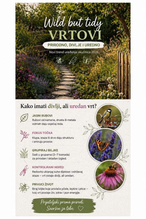 🌿 „Wild but tidy“ vrtovi